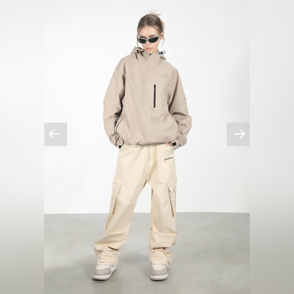 NWT! Commense Women’s Oversized Taupe Hooded Jacket, Size Large